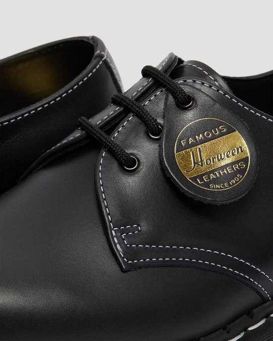 Zapatos Con Cordones Dr. Martens 1461 Black Cavalier Hombre Negros MX-27419